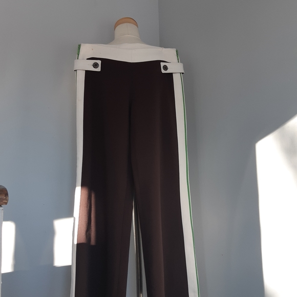 ANDY THE ANH UNIQUE VINTAGE WOMEN'S  PANTS SIZE M/L look new dark Brown - Picture 4 of 10
